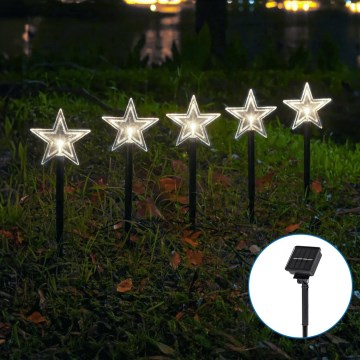 Aigostar - LED Solar Joulu kevyt LED/0,054W/1,2V 1m IP65 kylmänvalkoinen