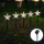 Aigostar - LED Solar Joulu kevyt LED/0,054W/1,2V 1m IP65 kylmänvalkoinen