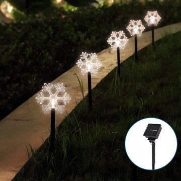 Aigostar - LED Solar Joulu kevyt LED/0,054W/1,2V 1m IP65 kylmänvalkoinen