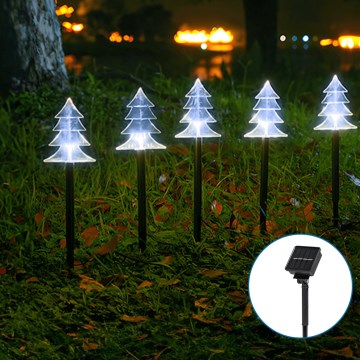 Aigostar - LED Solar Joulu kevyt LED/0,054W/1,2V 1m IP65 kylmänvalkoinen
