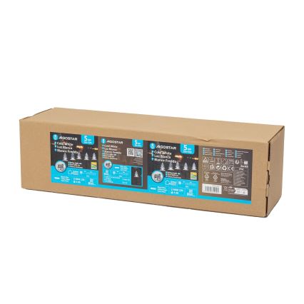 Aigostar - LED Solar Joulu kevyt LED/0,054W/1,2V 1m IP65 kylmänvalkoinen
