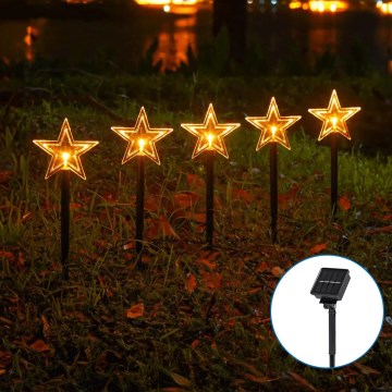 Aigostar - LED Solar Joulu kevyt LED/0,054W/1,2V 1m IP65 lämpimänvalkoinen