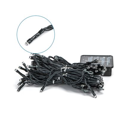 Aigostar - LED Solar Jouluketju 100xLED/8 toiminnot 4x1m IP65 kylmänvalkoinen
