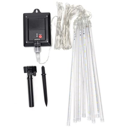 Aigostar - LED Solar Jouluketju 192xLED/8m IP65 kylmänvalkoinen