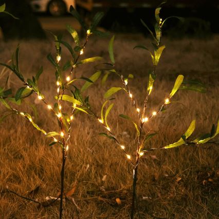 Aigostar - LED Solar koriste 60xLED/3,5m IP65 lämpimänvalkoinen oliivi
