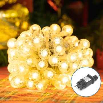 Aigostar - LED-ulkojouluketju 100xLED/8 toiminnot 13m IP44 lämpimänvalkoinen