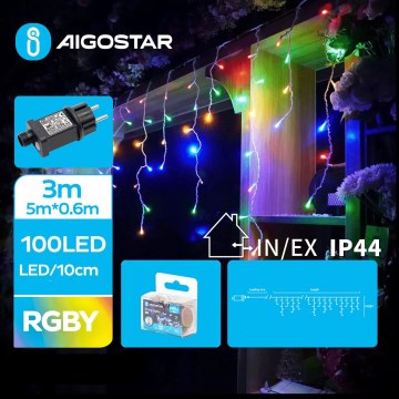 Aigostar - LED-ulkojouluketju 100xLED/8 toiminnot 8x0,6m IP44 monivärinen