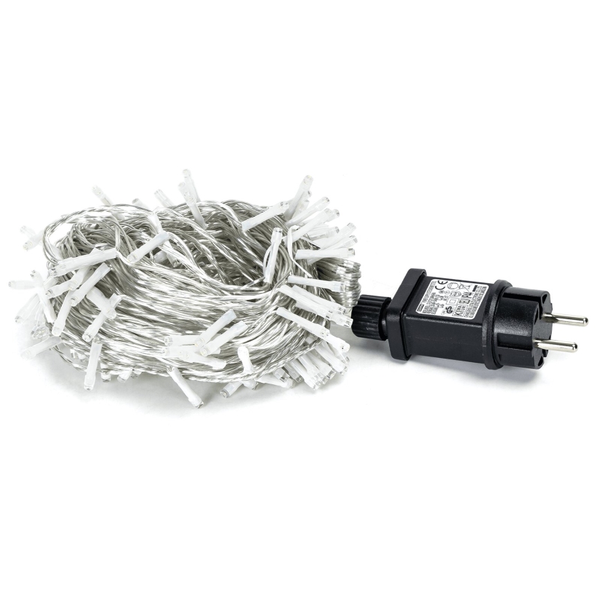 Aigostar - LED-ulkojouluketju 150xLED/8 toiminnot 18m IP44 kylmänvalkoinen