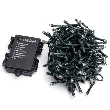 Aigostar - LED-ulkojouluketju 200xLED/8 toiminnot 10,3m IP44 kylmänvalkoinen