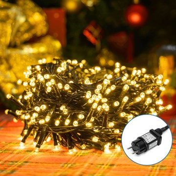 Aigostar - LED-ulkojouluketju 200xLED/8 toiminnot 13m IP44 lämpimänvalkoinen