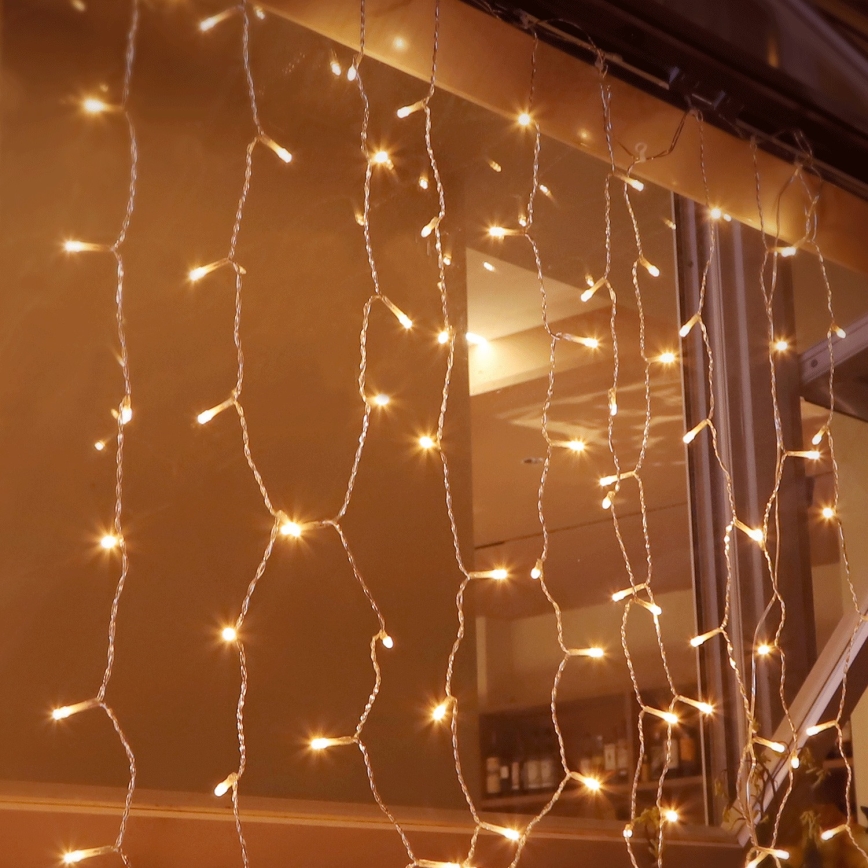 Aigostar - LED-ulkojouluketju 200xLED/8 toiminnot 5x2m IP44 lämpimänvalkoinen