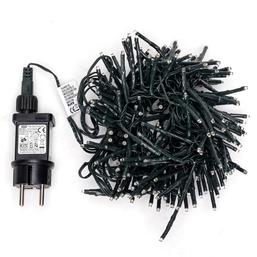 Aigostar - LED-ulkojouluketju 200xLED/8 toiminnot 8m IP44 kylmänvalkoinen