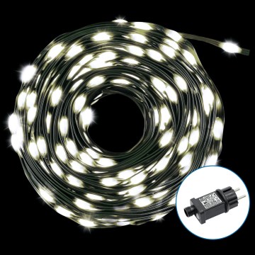 Aigostar - LED-ulkojouluketju 300xLED/8 toiminnot 33m IP44 kylmänvalkoinen