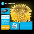 Aigostar - LED-ulkojouluketju 300xLED/8 toiminnot 33m IP44 lämpimänvalkoinen