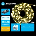 Aigostar - LED-ulkojouluketju 500xLED/8 toiminnot 53m IP44 lämpimänvalkoinen