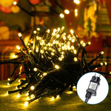 Aigostar - LED-ulkojouluketju 600xLED/8 toiminnot 18m IP44 lämpimänvalkoinen