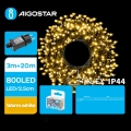 Aigostar - LED-ulkojouluketju 800xLED/8 toiminnot 23m IP44 lämpimänvalkoinen