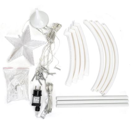 Aigostar - LED-ulkojoulukoriste LED/3,6W/230V 120 cm IP44 kylmänvalkoinen