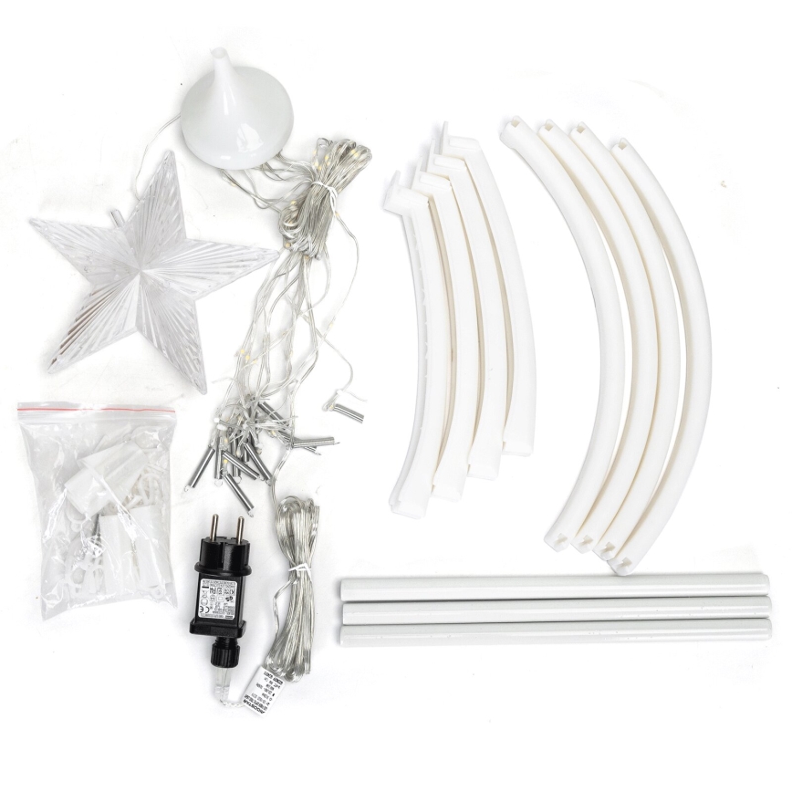 Aigostar - LED-ulkojoulukoriste LED/3,6W/230V 120 cm IP44 kylmänvalkoinen