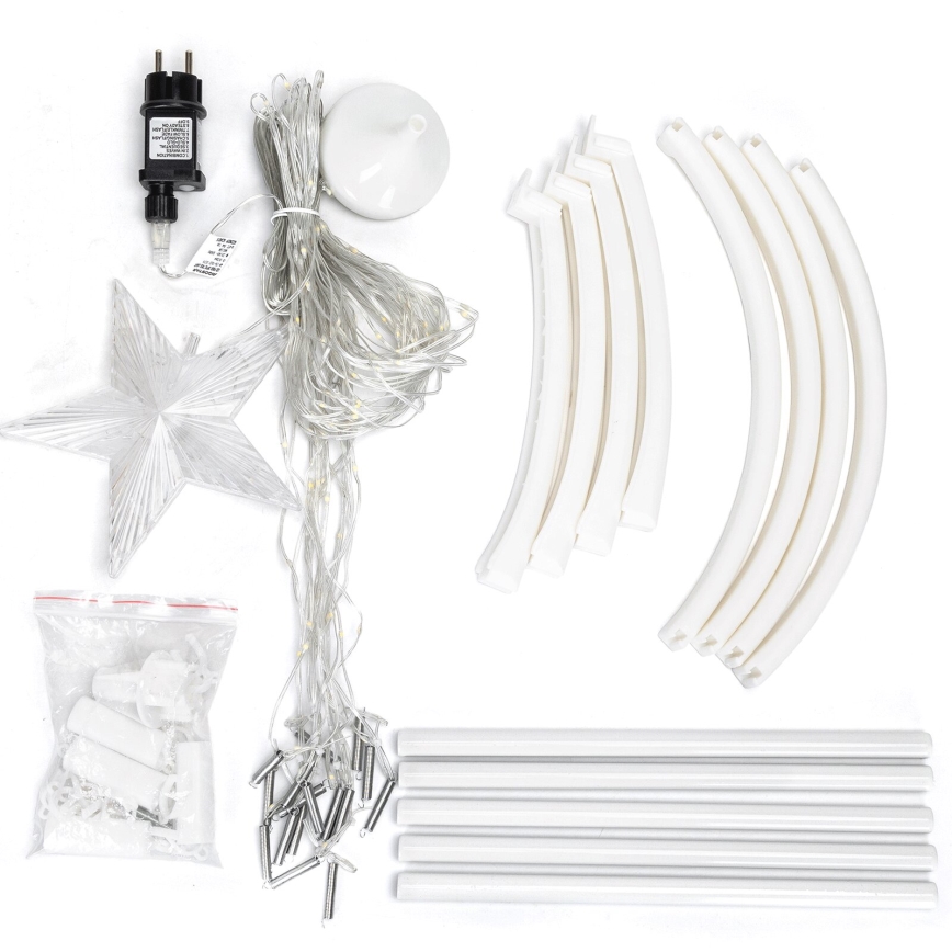 Aigostar - LED-ulkojoulukoriste LED/3,6W/230V 180 cm IP44 kylmänvalkoinen