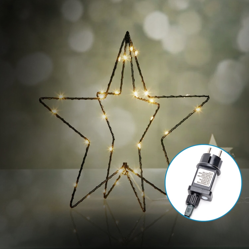 Aigostar-LED-ulkojoulukoriste LED/3,6W/230V tähti 30cm IP44 lämpimänvalkoinen