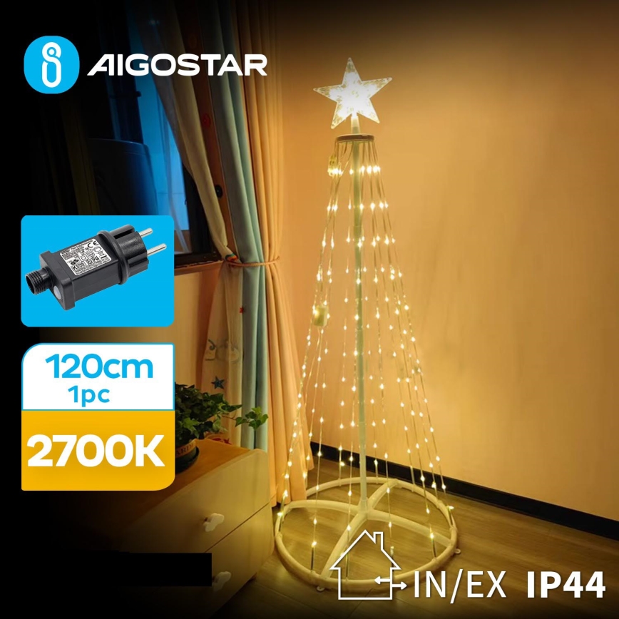 Aigostar - LED-ulkojoulukoriste LED/3,6W/31/230V 2700K 120 cm IP44