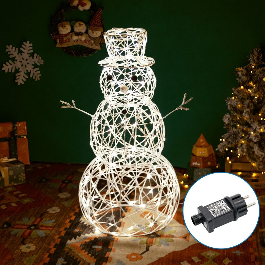 Aigostar - LED-ulkojoulukoriste LED/3,6W/31/230V 2700K 60 cm IP44 lumiukko