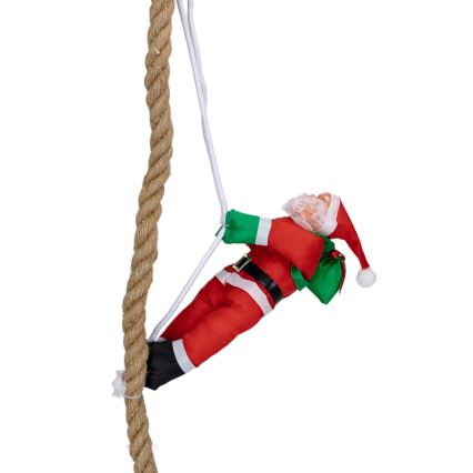 Aigostar - LED-ulkojoulukoriste LED/4xAA IP44, laskuvarjohyppäävä joulupukki