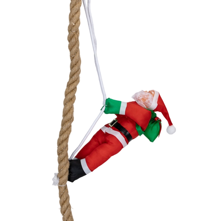 Aigostar - LED-ulkojoulukoriste LED/4xAA IP44, laskuvarjohyppäävä joulupukki