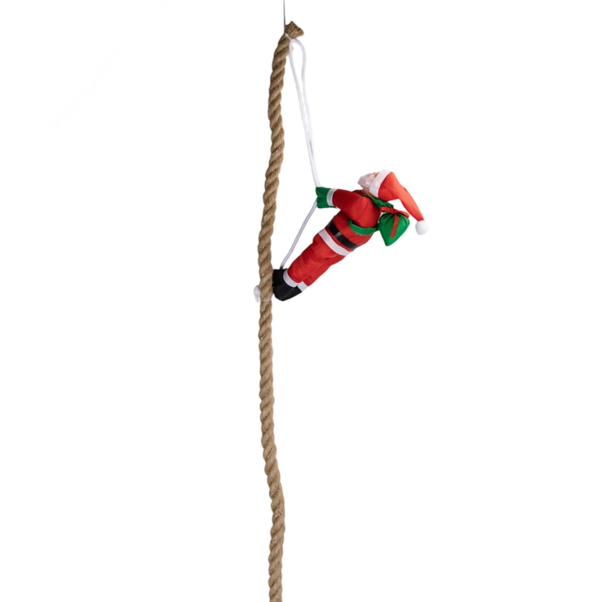 Aigostar - LED-ulkojoulukoriste LED/4xAA IP44, laskuvarjohyppäävä joulupukki