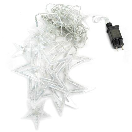 Aigostar - LED-ulkojouluvaloketju 120 LED/6 W/230 V/8 toimintoa 3x0,6 m IP44 kylmänvalkoinen + kaukosäädin
