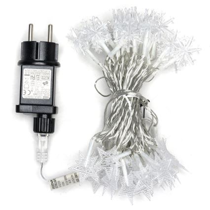 Aigostar - LED-ulkojouluvaloketju 50xLED/8 toimintoa 8m IP44 lämmin valkoinen