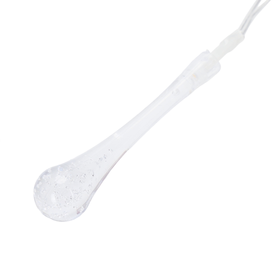 Aigostar - LED-ulkovalosarja 25xLED/8 toimintoa 3xAA 2,5 m IP44 lämmin valkoinen pisarat