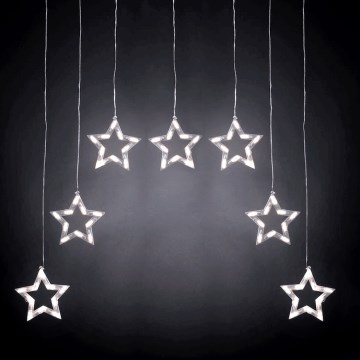 Aigostar - LED-ulkojouluvalosarja, 70 LED, 1,2 x 1 m, IP44, kylmänvalkoinen, tähtikoriste