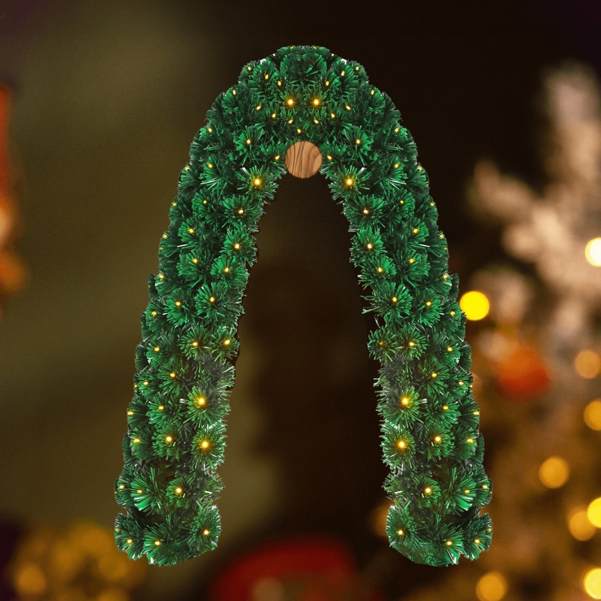 Aigostar - LED-ulkokäyttöinen joulukoriste 112xLED/3,6W/230V 2m IP44 lämmin valkoinen