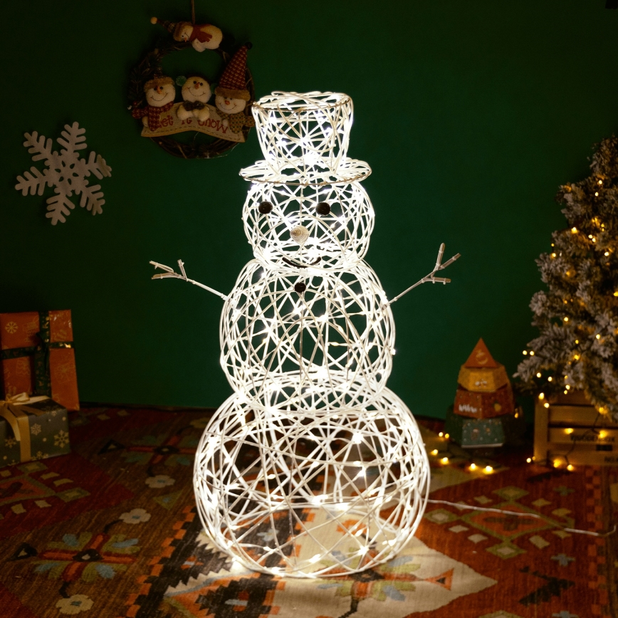 Aigostar - LED-ulkojoulukoriste LED/3,6W/31/230V 2700K 60 cm IP44 lumiukko