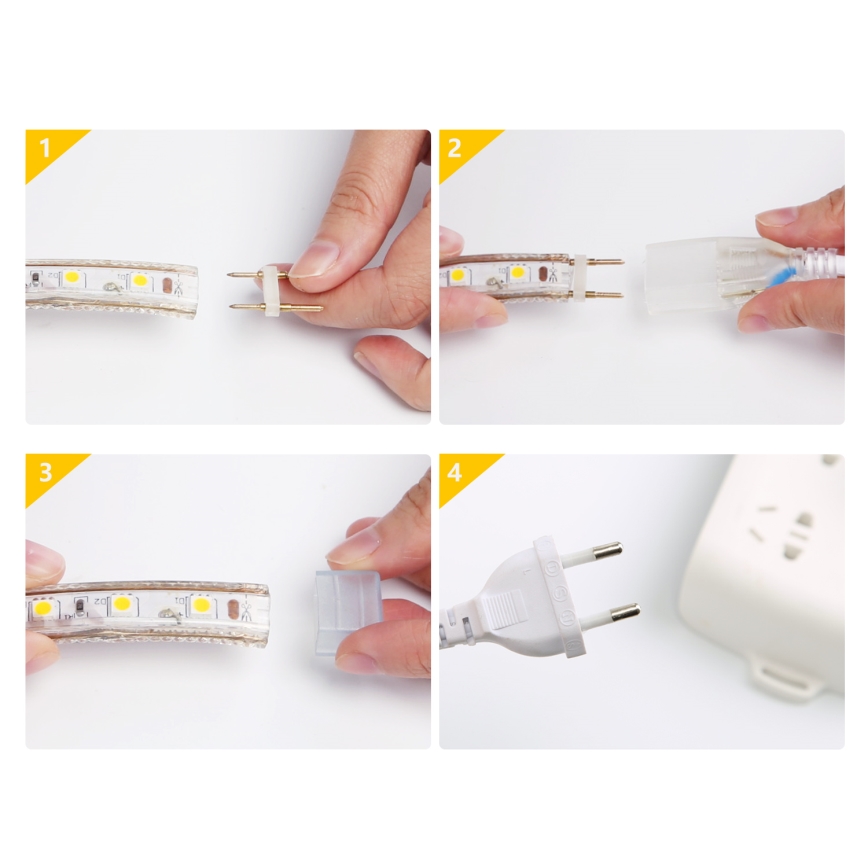 Aigostar - LED-ulkonauha 50m LED/350W/230V 3000K IP65