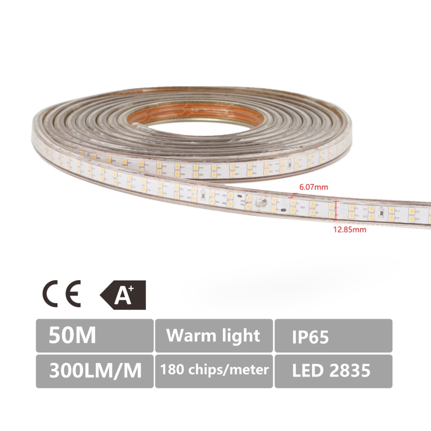 Aigostar - LED-ulkonauha 50m LED/400W/230V 6500K IP65