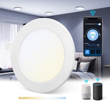 Aigostar - LED Ulkotila himmennettävä riippuva kattovalaisin MESH LED/6W/230V 2700-6500K IP44 valkoinen