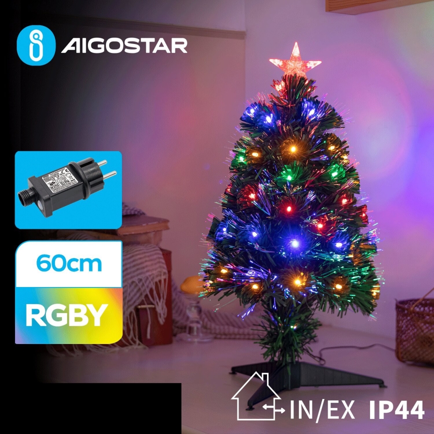 Aigostar - LED Ulkotila joulukuusi LED/3,6W/230V 60 cm IP44 monivärinen