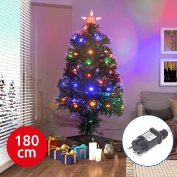 Aigostar - LED Ulkotila joulukuusi LED/6W/230V 180 cm IP44 monivärinen