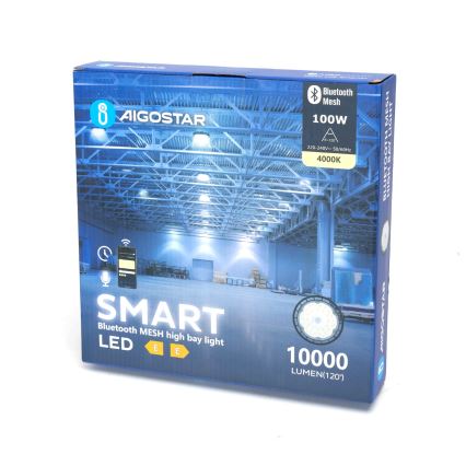 Aigostar - LED Kestävä himmennettävä ulko kevyt MESH High Bay LED/100W/230V 4000K IP65