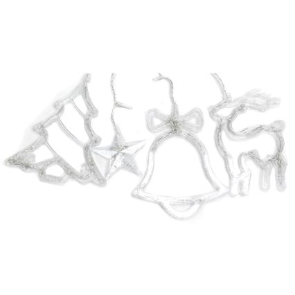 Aigostar - LED-ulkojouluvalosarja 120 x LED / 8 toimintoa 3 x 0,6 m IP44 kylmänvalkoinen + kaukosäädin