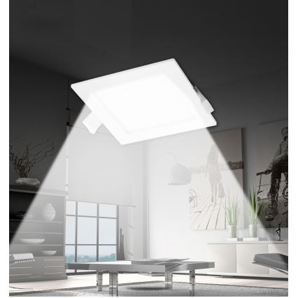 Aigostar - LED upotettava valo LED/16W/230V 16,5x16,5 cm 4000K valkoinen