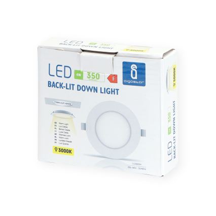 Aigostar - LED upotettava valo LED/4W/230V 3000K halkaisija 9,8 cm valkoinen