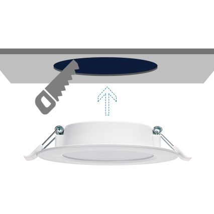 Aigostar - LED upotettava valo LED/9W/230V 4000K halkaisija 14,5 cm valkoinen