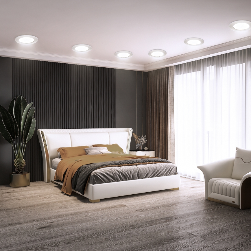 Aigostar - LED upotettava valo LED/9W/230V 6500K halkaisija 14,5 cm valkoinen