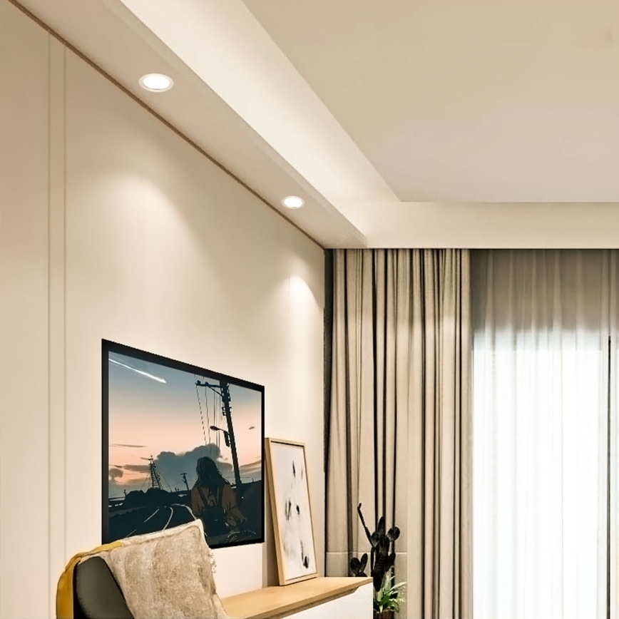 Aigostar - LED upotettava valo ULTRATHIN LED/6W/230V 3000K valkoinen
