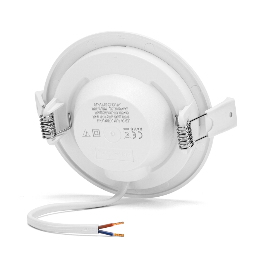 Aigostar - LED upotettava valo ULTRATHIN LED/9W/230V 6000K valkoinen