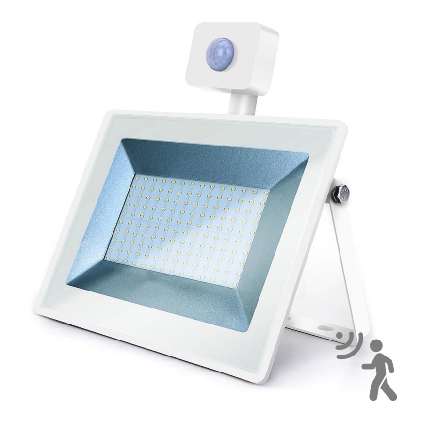 Aigostar - LED-valonheitin anturilla LED/100W/230V 4000K IP65 valkoinen